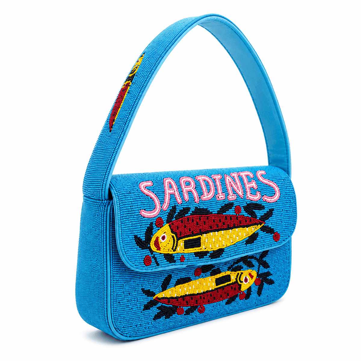 Sardine Sea Beaded Handbag