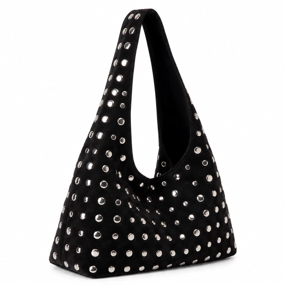 Icon Midi Studded Suede Leather Bag
