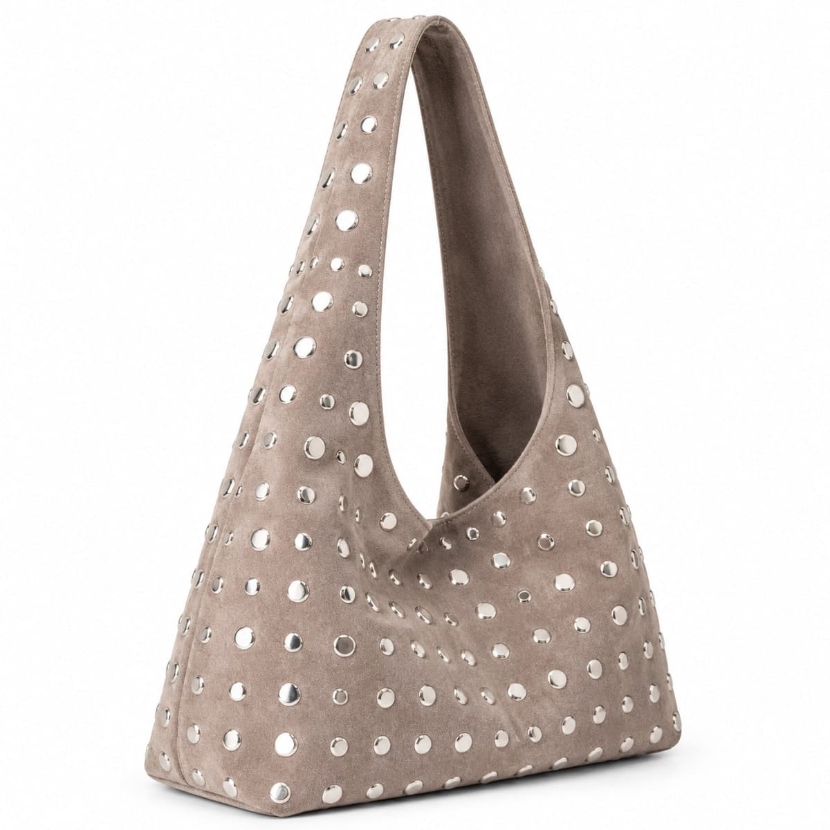 Icon Midi Studded Suede Leather Bag