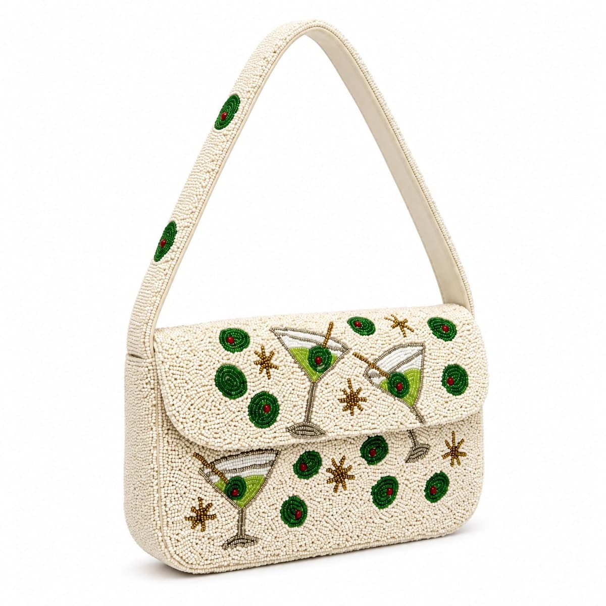 Riviera Martini Mosaic Beaded Shoulder Bag