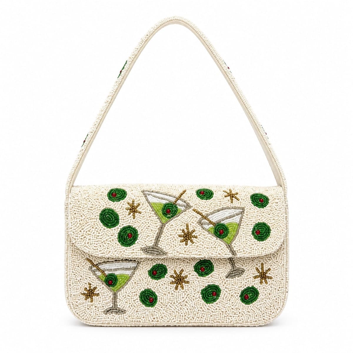 Riviera Martini Mosaic Beaded Shoulder Bag