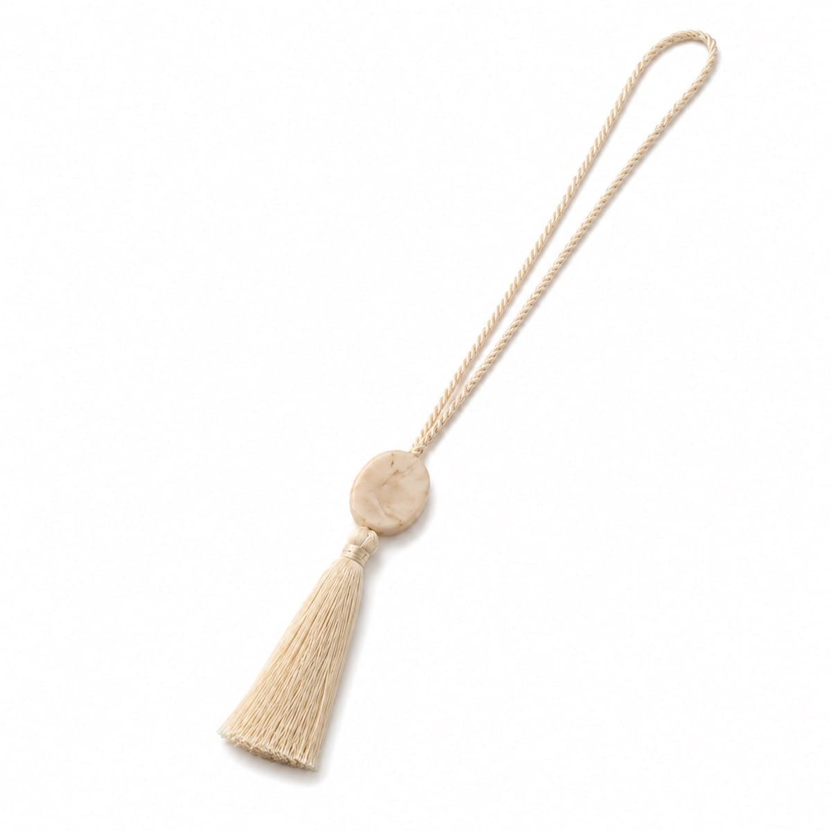 Ivory Pearl Tassel Pendant Necklace