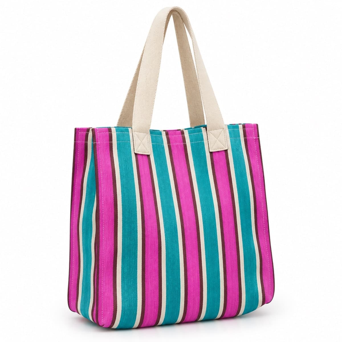 Luminara Stripe Recycled Nylon Tote Bag