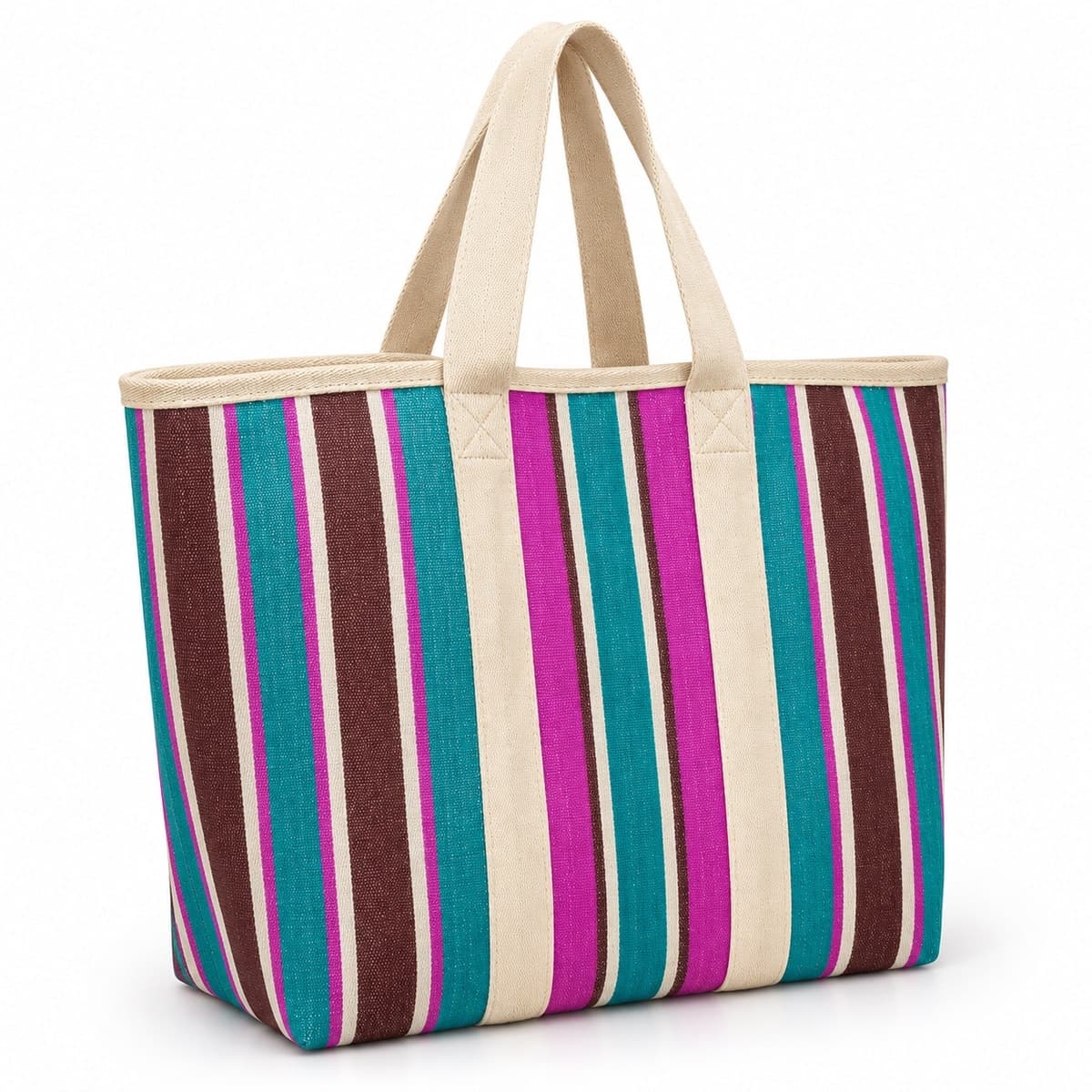 Urban Stripe Recycled Nylon Tote
