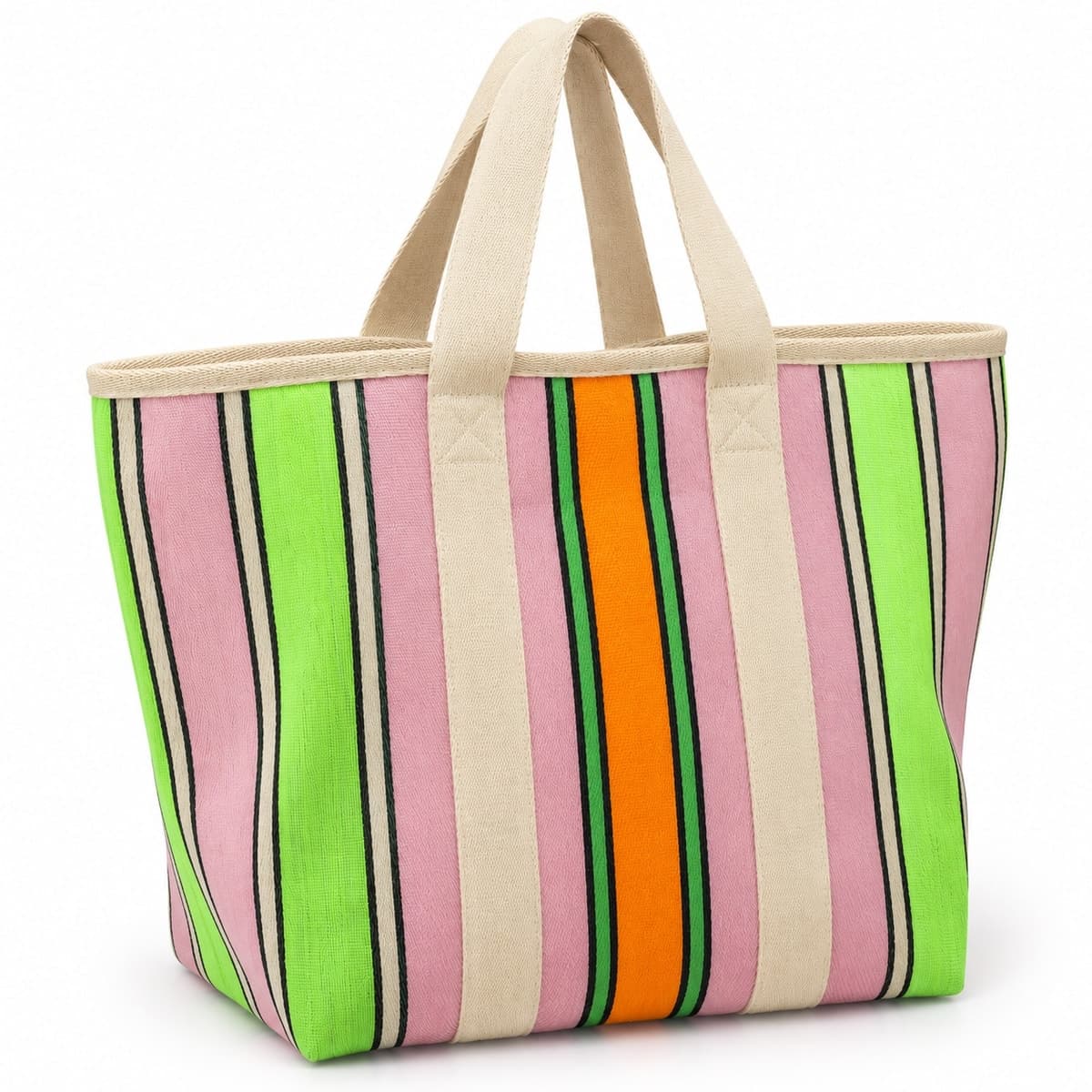 Lumière Stripe Recycled Nylon Tote