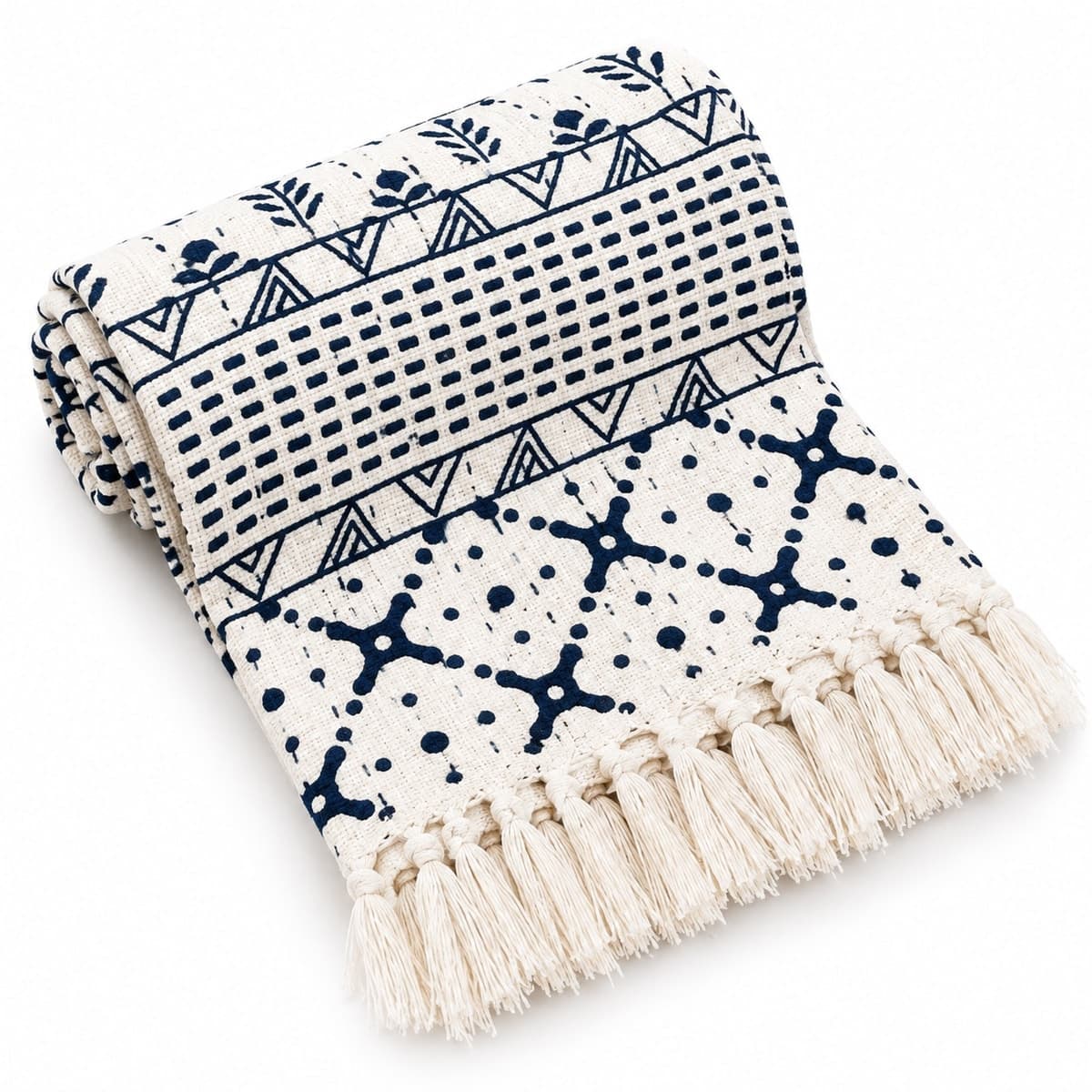 Indigo Heritage Cotton Throw