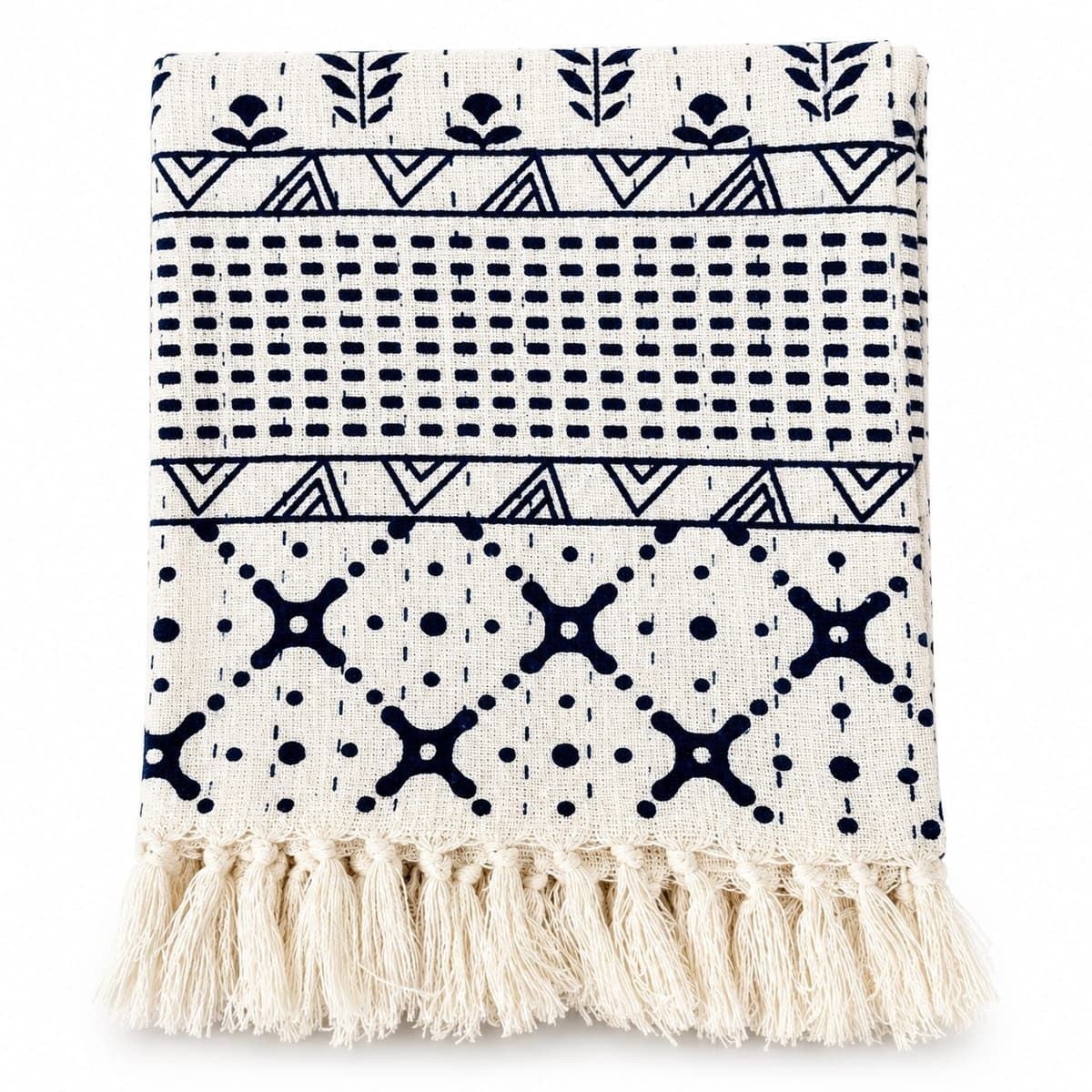 Indigo Heritage Cotton Throw