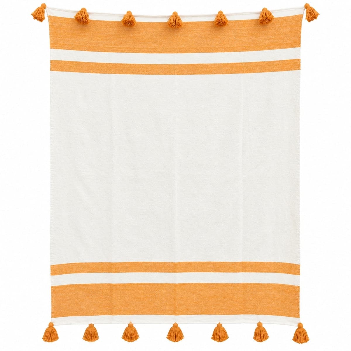 Sunlit Ochre Cotton Throw