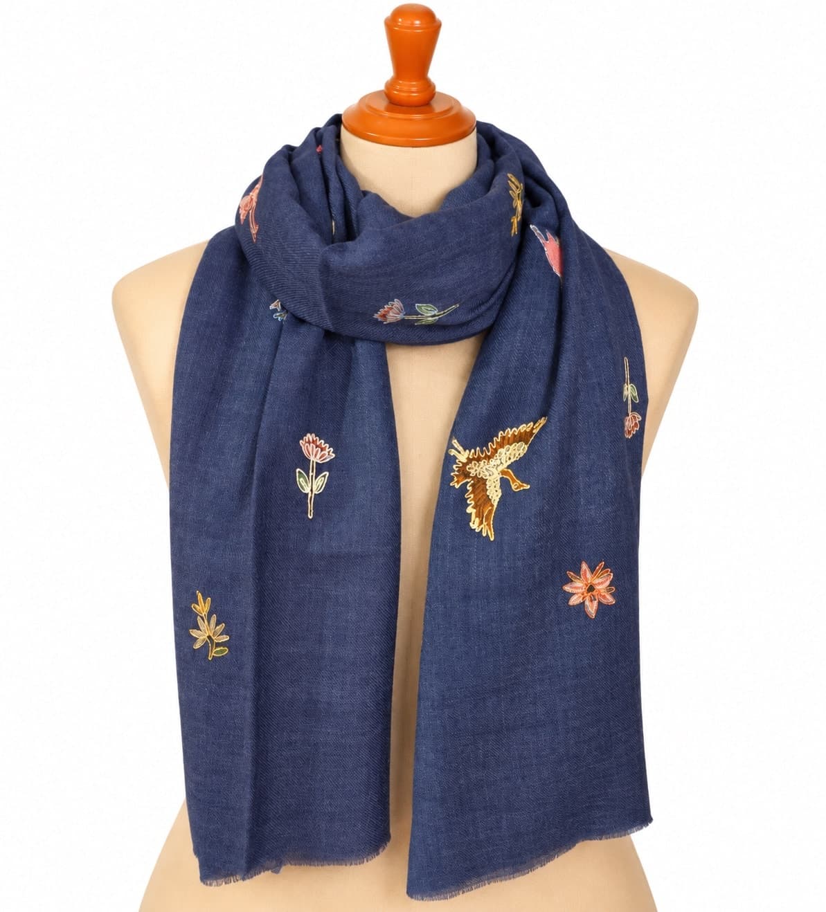 Azure Aviary Zari Merino Shawl