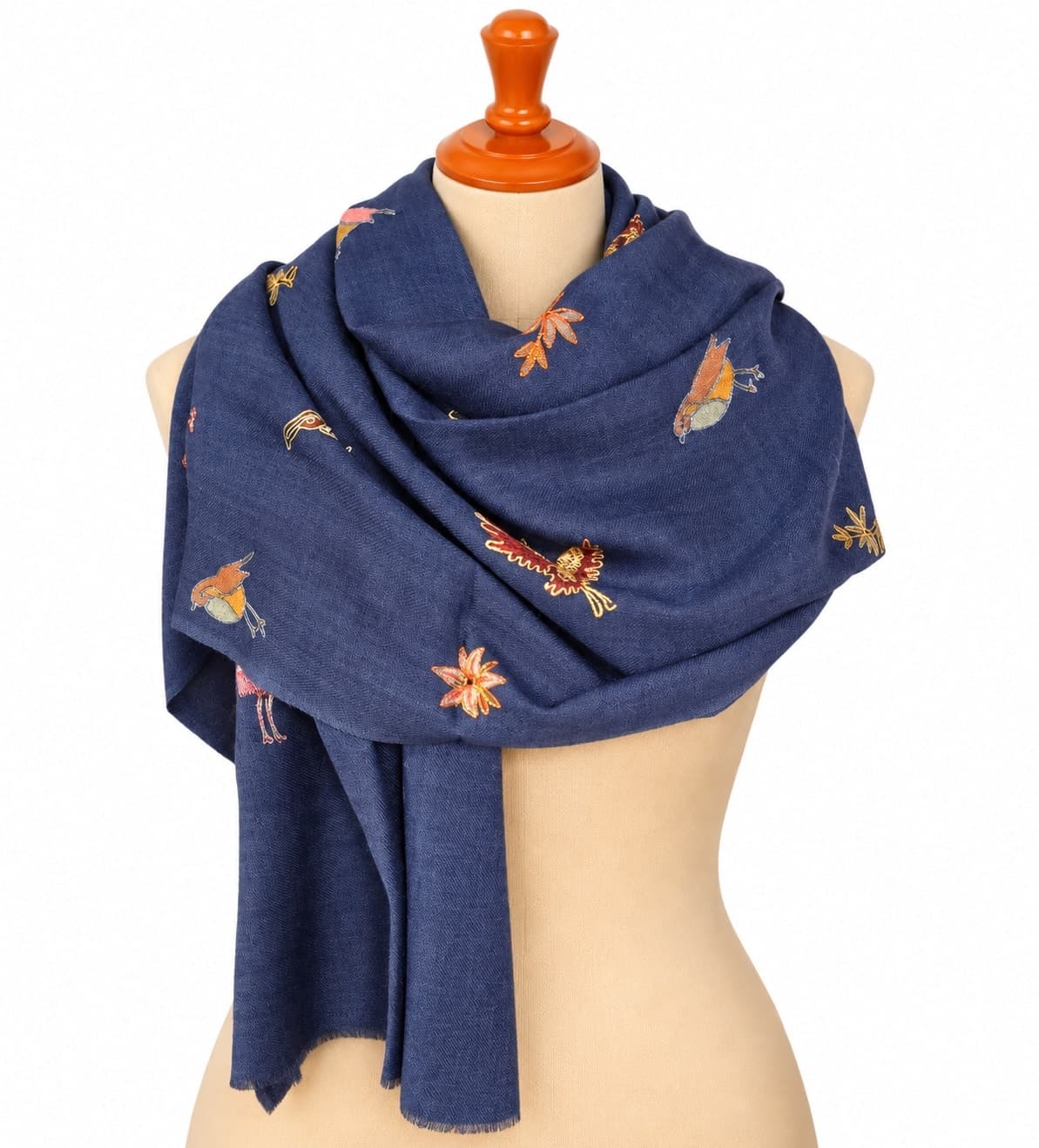 Azure Aviary Zari Merino Shawl
