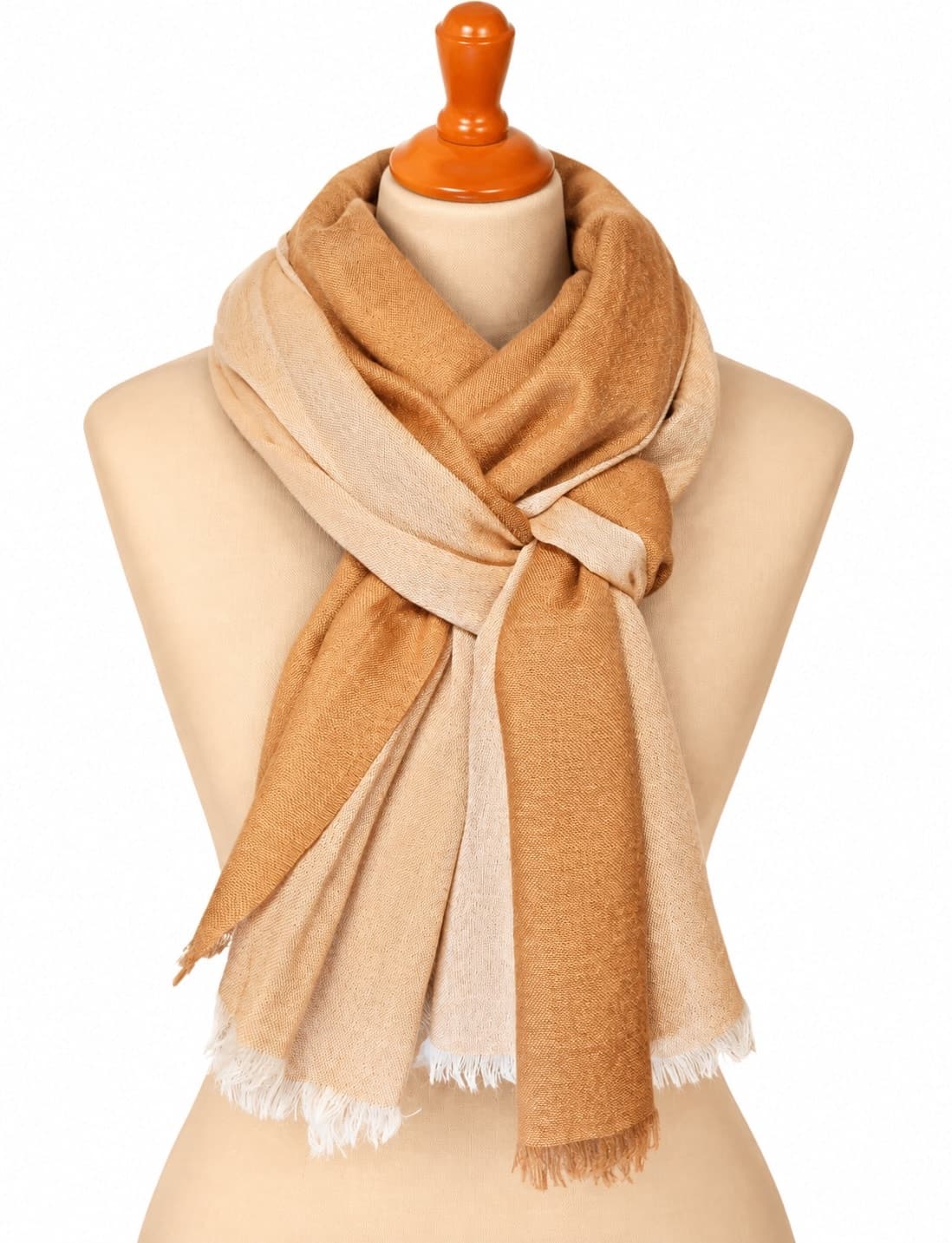 Kashmir Rose Lavender Merino Silk Scarf
