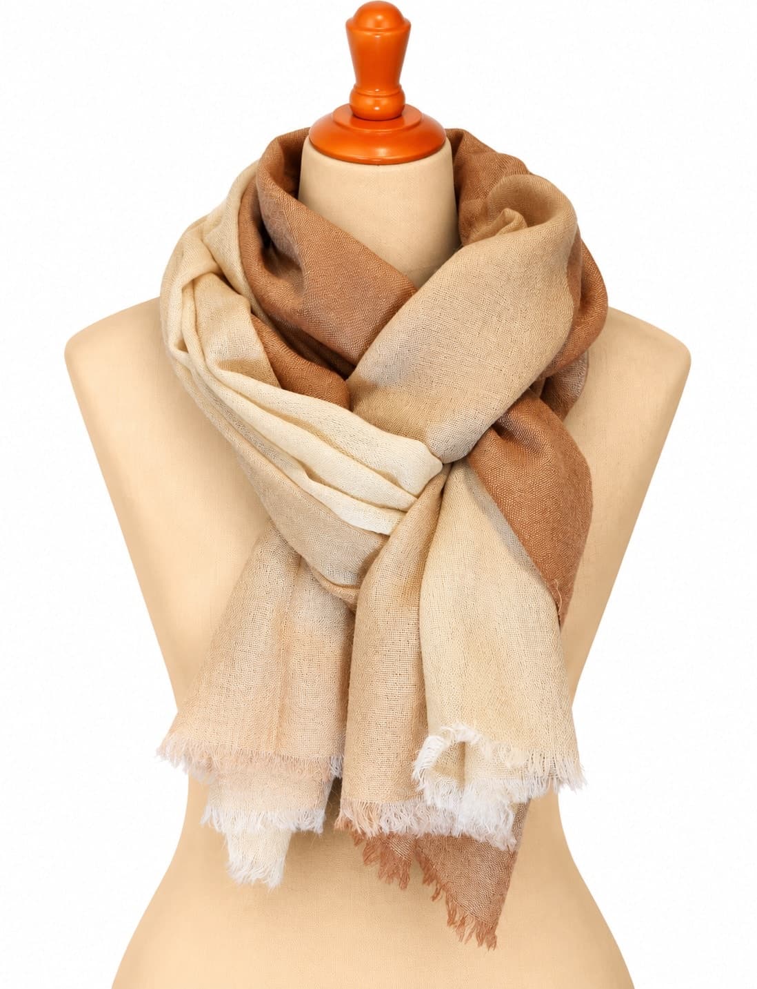 Kashmir Rose Lavender Merino Silk Scarf