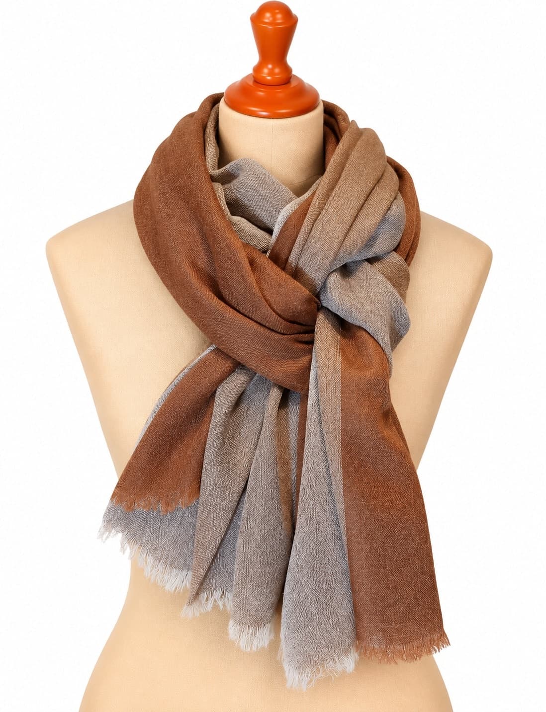 Kashmir Rose Lavender Merino Silk Scarf
