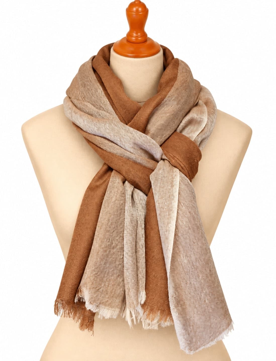 Azure Mist Merino Silk Scarf