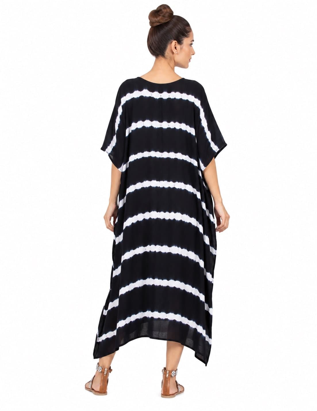Noir Horizon Tie-Dye Kaftan