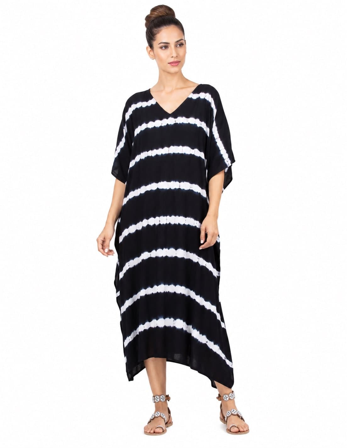 Noir Horizon Tie-Dye Kaftan
