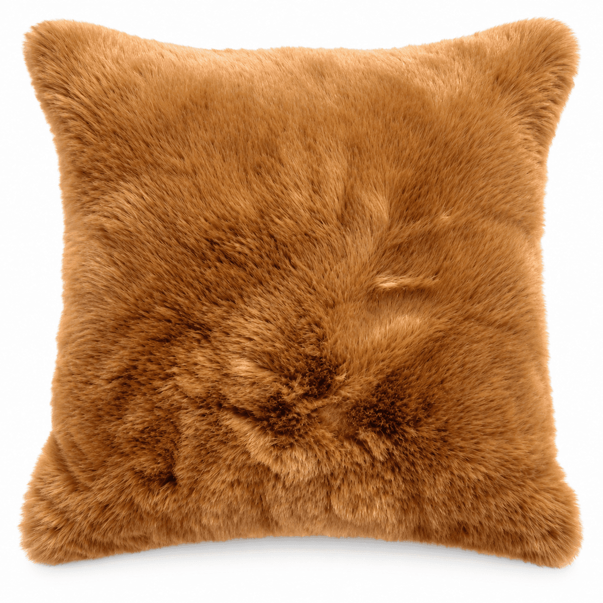 Caramel Luxe Faux-Fur Cushion