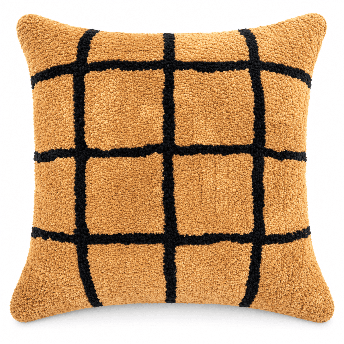 Golden Grid Cushion
