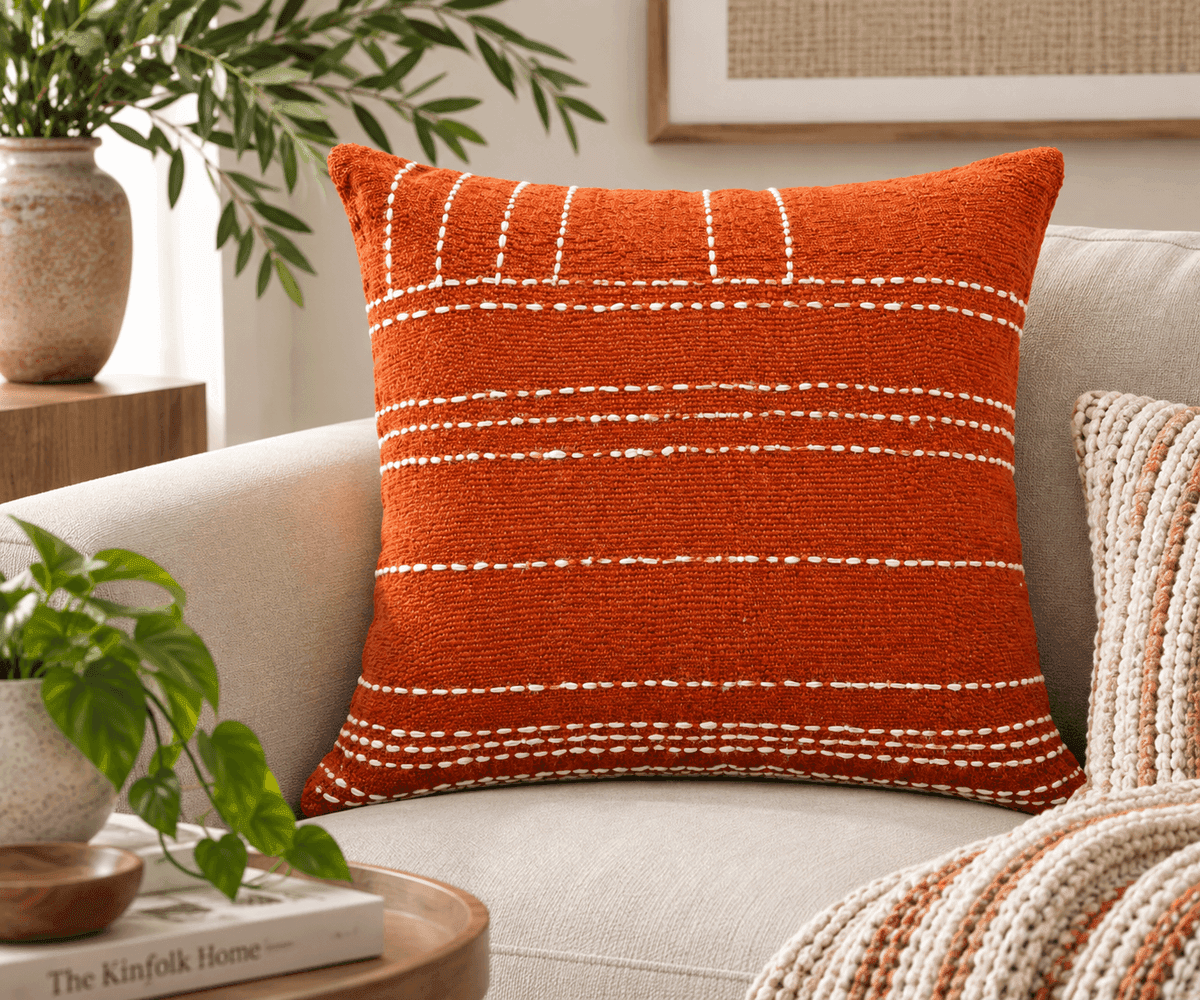 Terracotta Loom Cushion