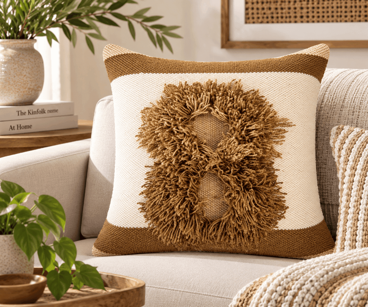 Desert Bloom Tufted Cushion