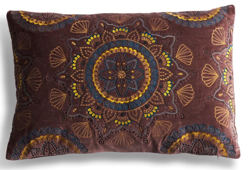 Royal Mandala Velvet Cushion Cover