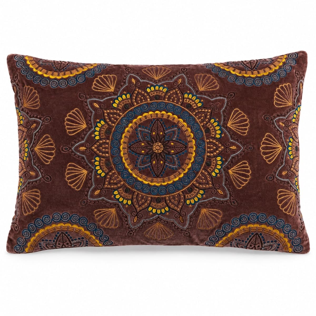 Royal Mandala Velvet Cushion Cover