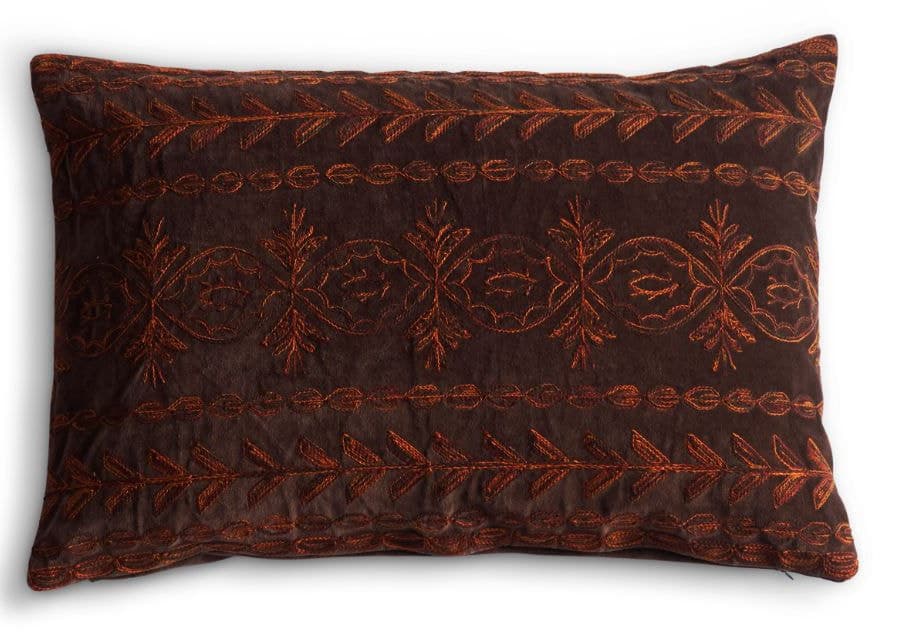 Ember Vine Velvet Cushion Cover