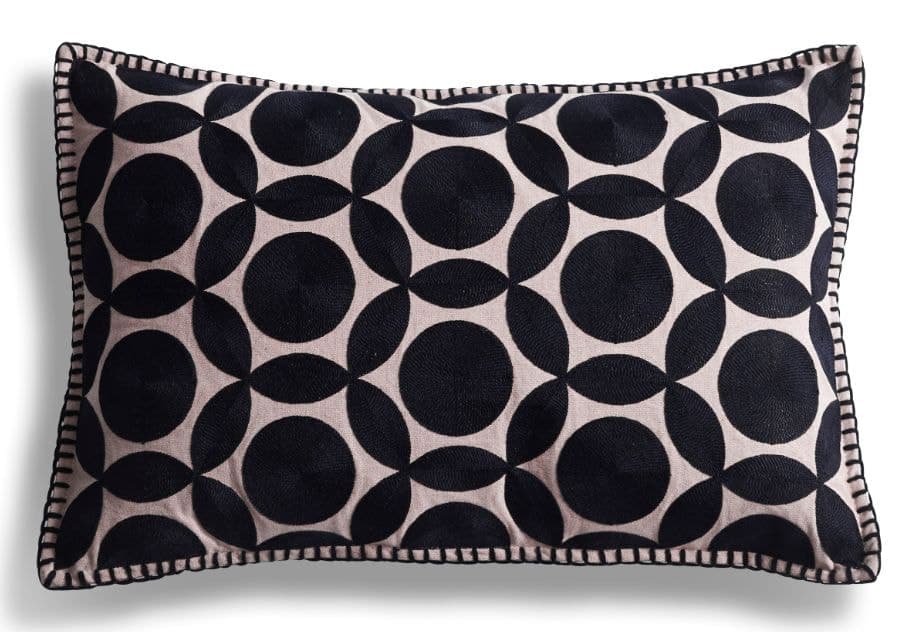 Midnight Petal Velvet Cushion Cover