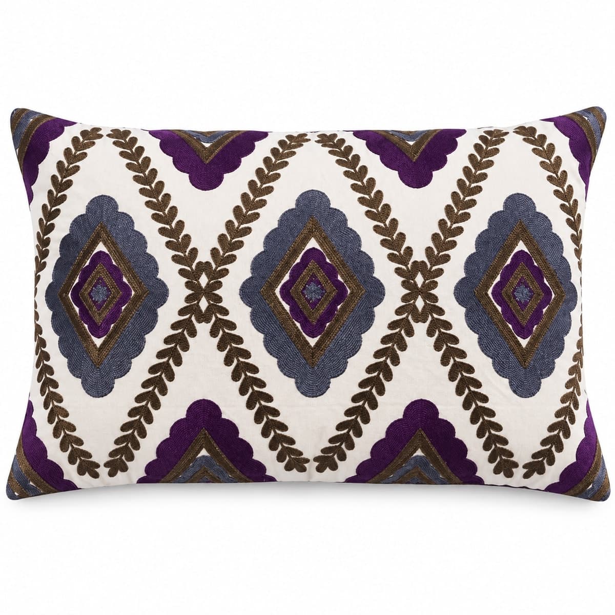 Indigo Heritage Embroidered Cushion Cover