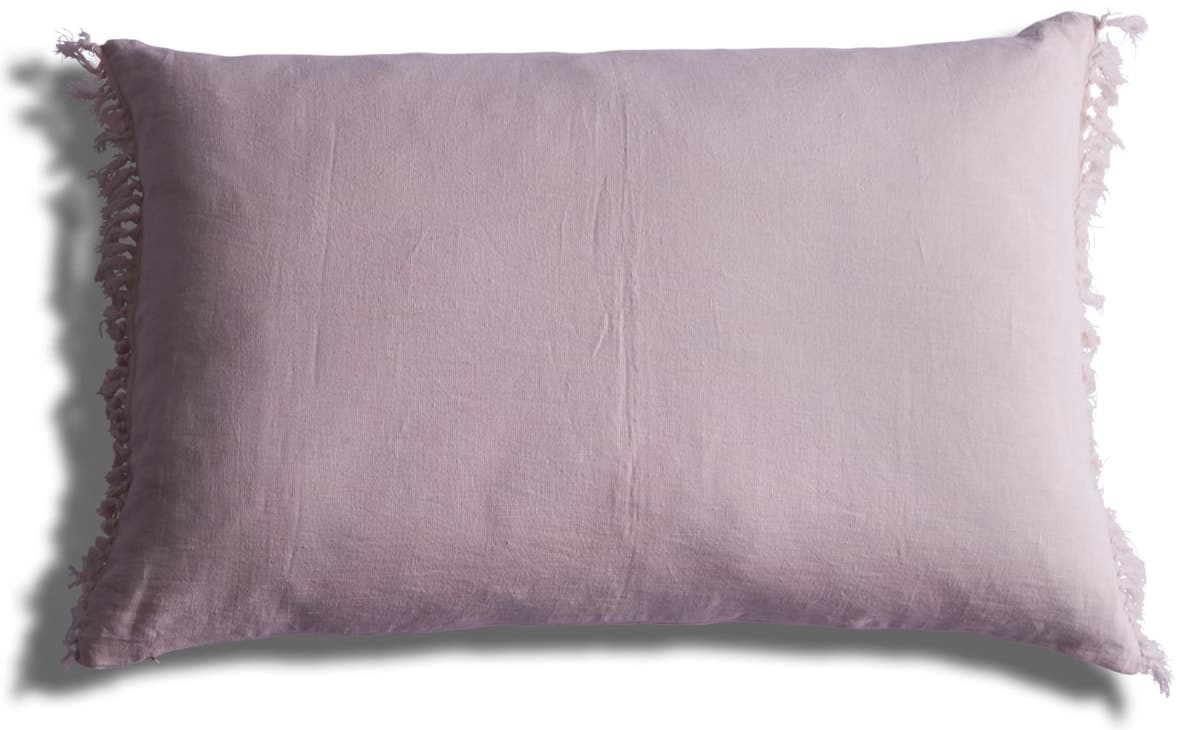 Linen Serenity Fringe Cushion Cover
