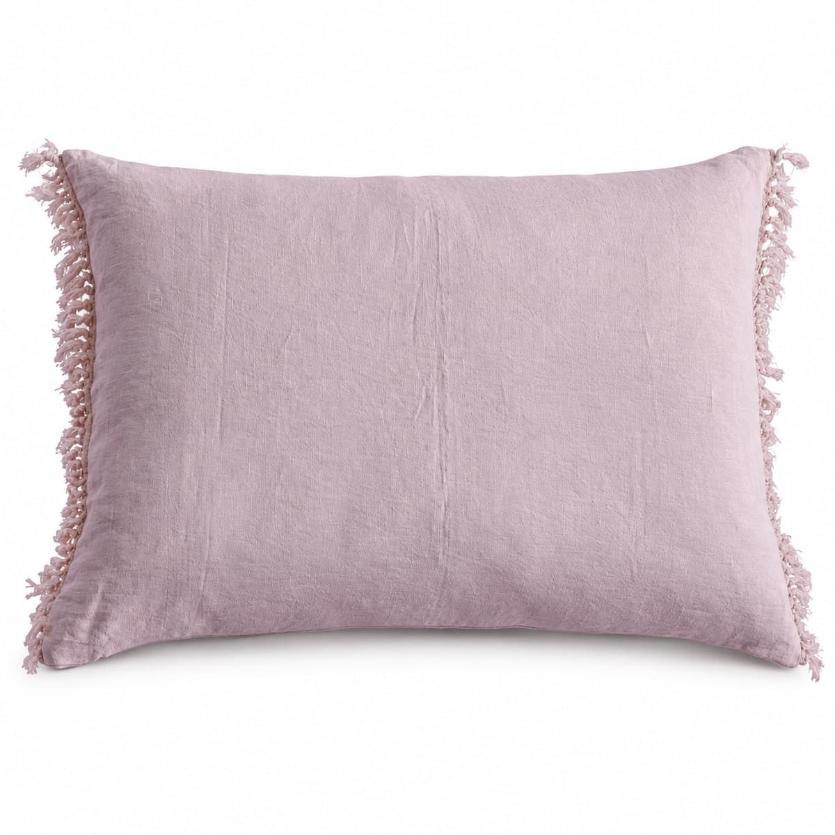 Linen Serenity Fringe Cushion Cover