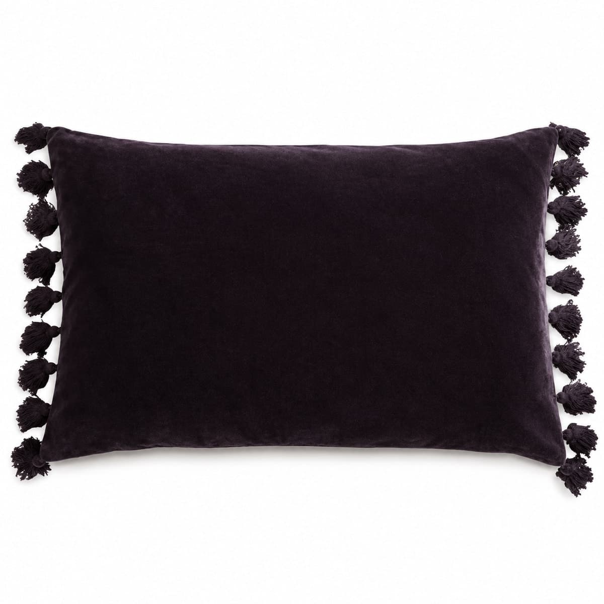 Amber Luxe Velvet Tassel Cushion Cover
