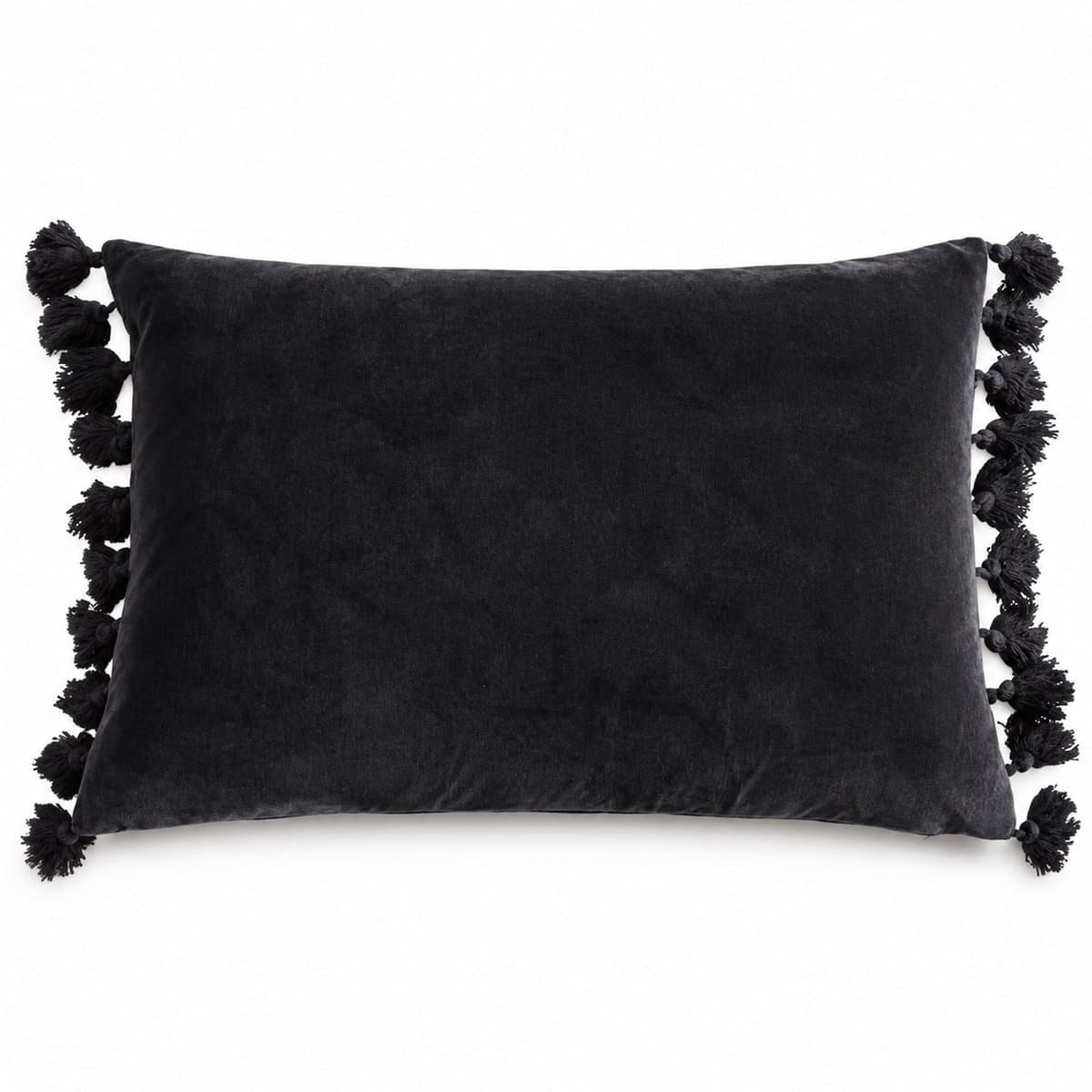Amber Luxe Velvet Tassel Cushion Cover