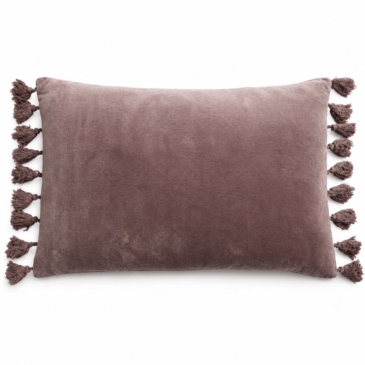 Amber Luxe Velvet Tassel Cushion Cover