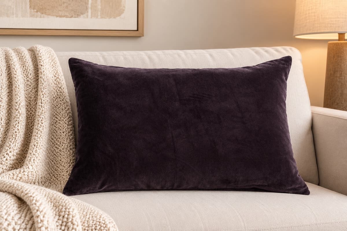 Velvet Noir Luxe Cushion Cover