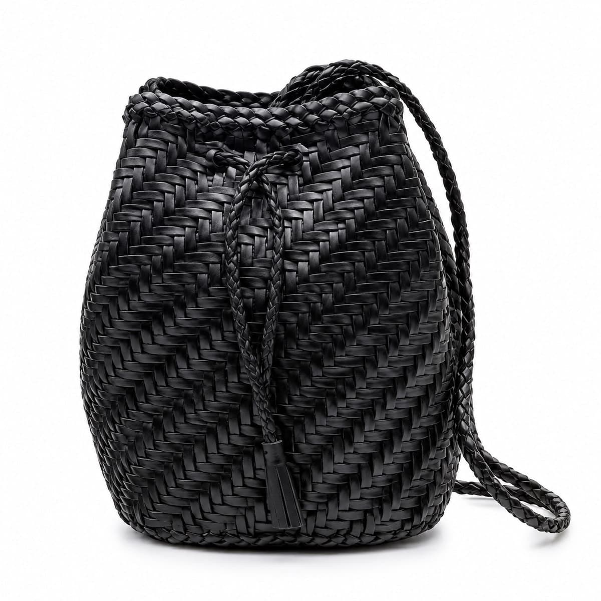 Mini Woven Basket Sling Bag