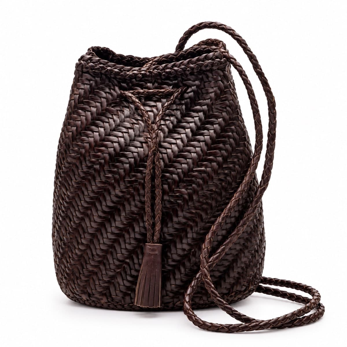 Mini Woven Basket Sling Bag