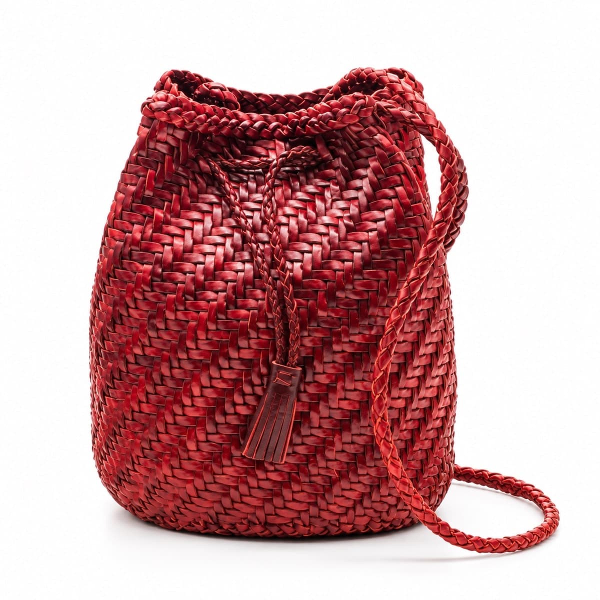 Mini Woven Basket Sling Bag