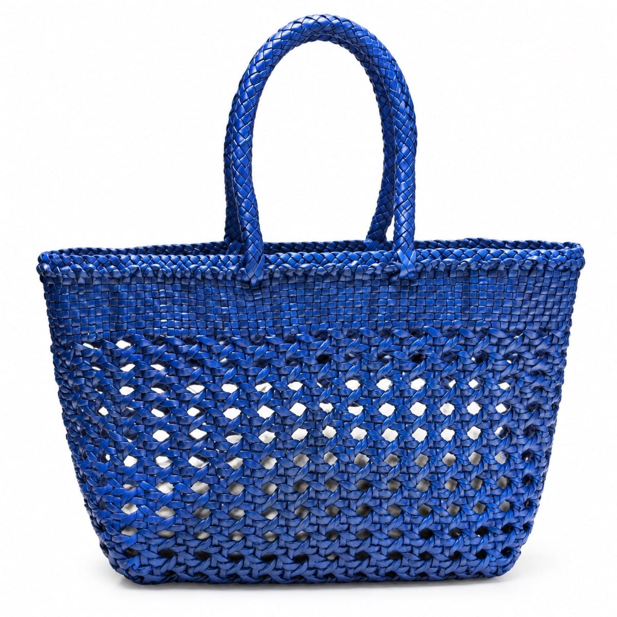Bucket Weave Genuine Leather Bag