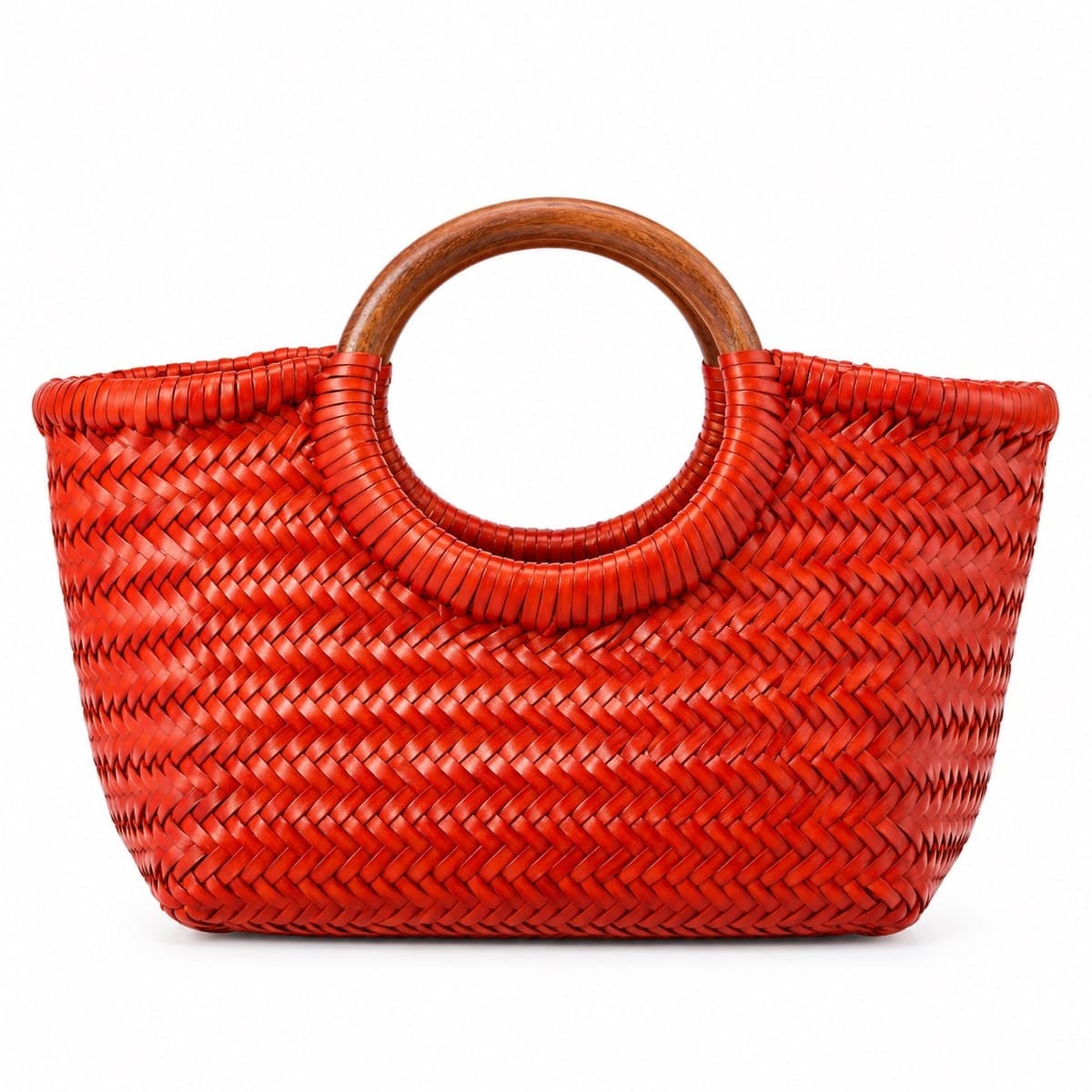 GAMBINO Handwoven Genuine Leather Clutch