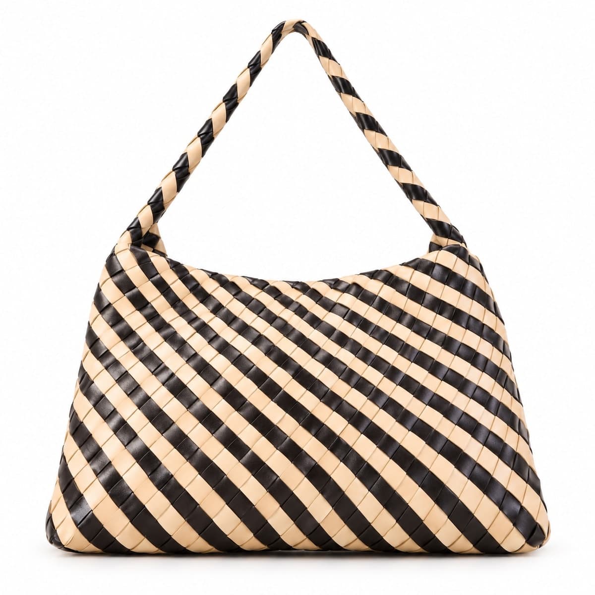 GAIA Handwoven Genuine Leather Single Handle Bag