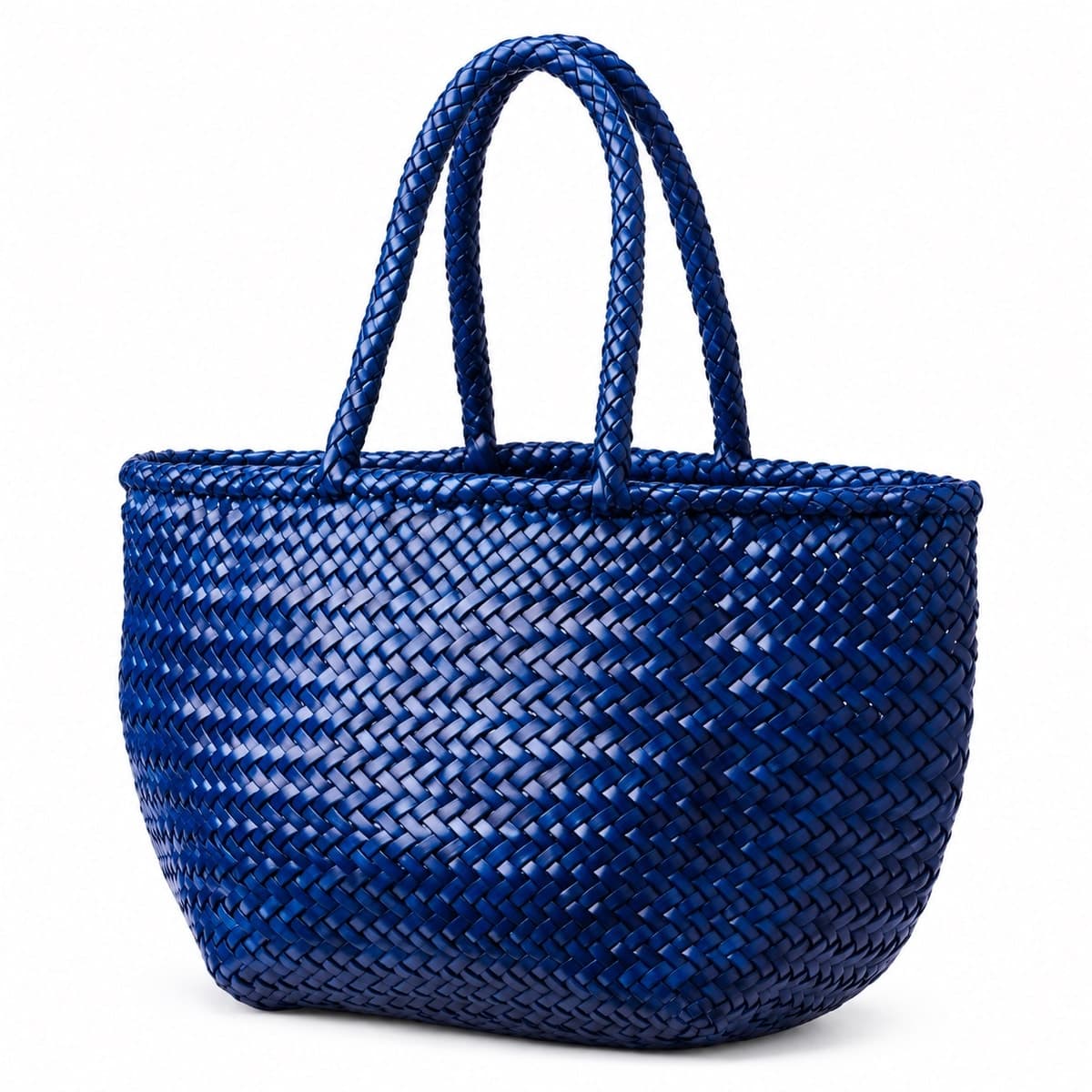 GJUNO Handwoven Genuine Leather Tote