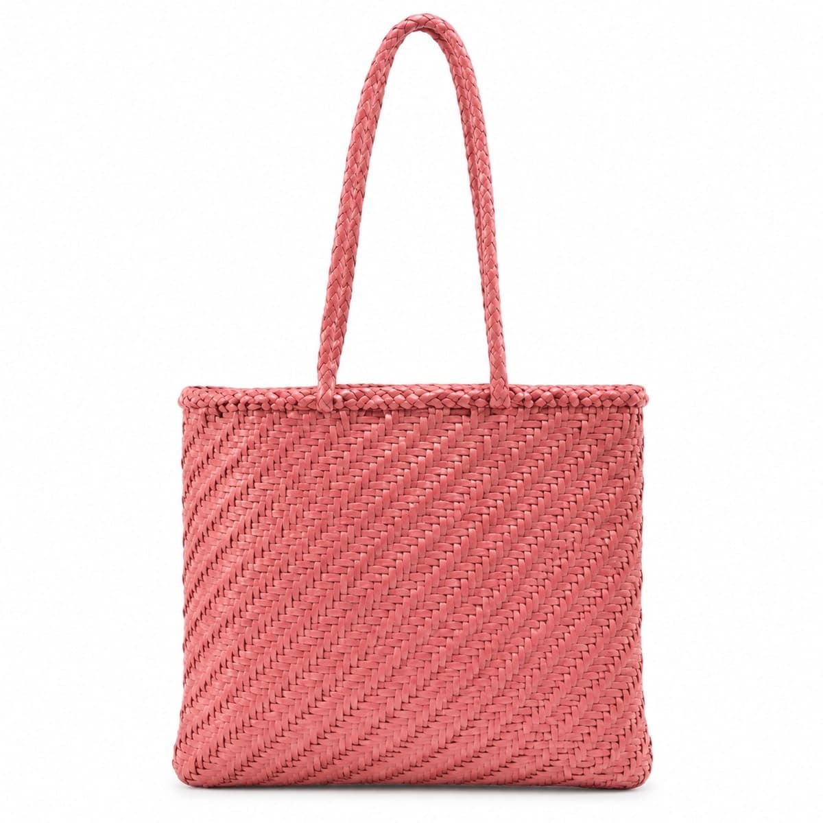 SOLARA Handwoven Genuine Leather Tote Bag