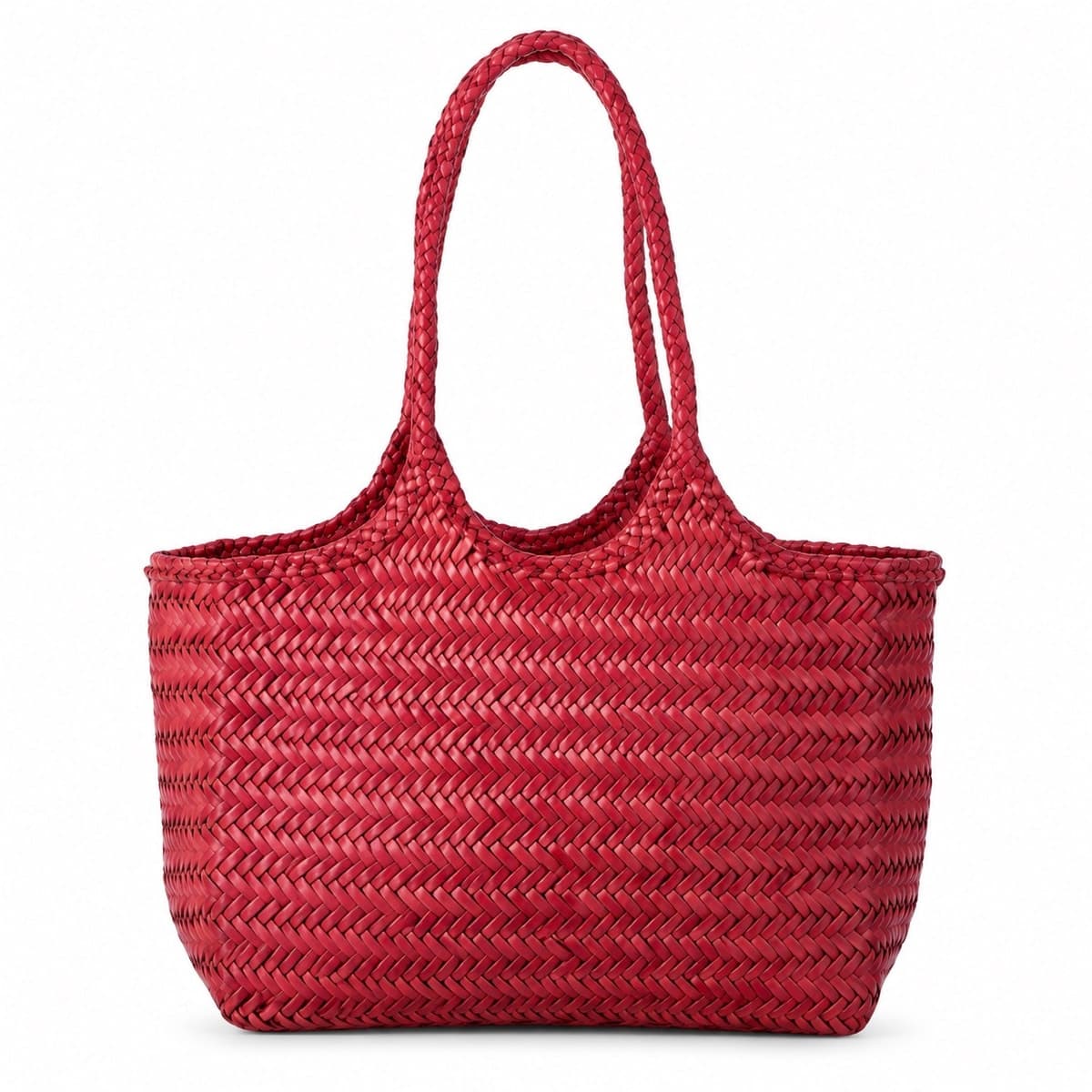 FOYER Medium Handwoven Genuine Leather Bag