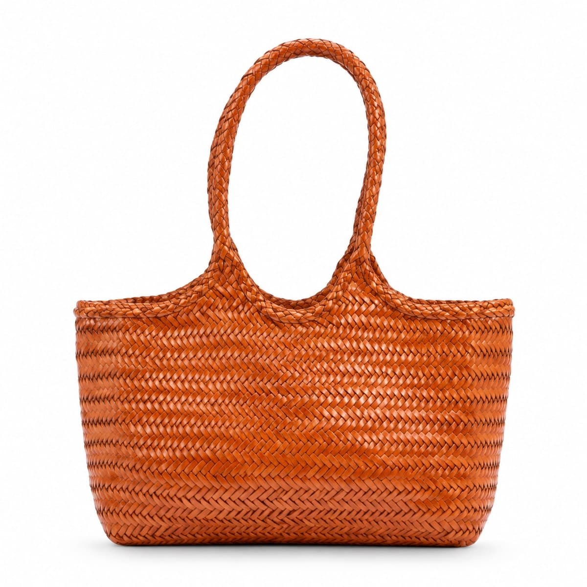FOYER Medium Handwoven Genuine Leather Bag