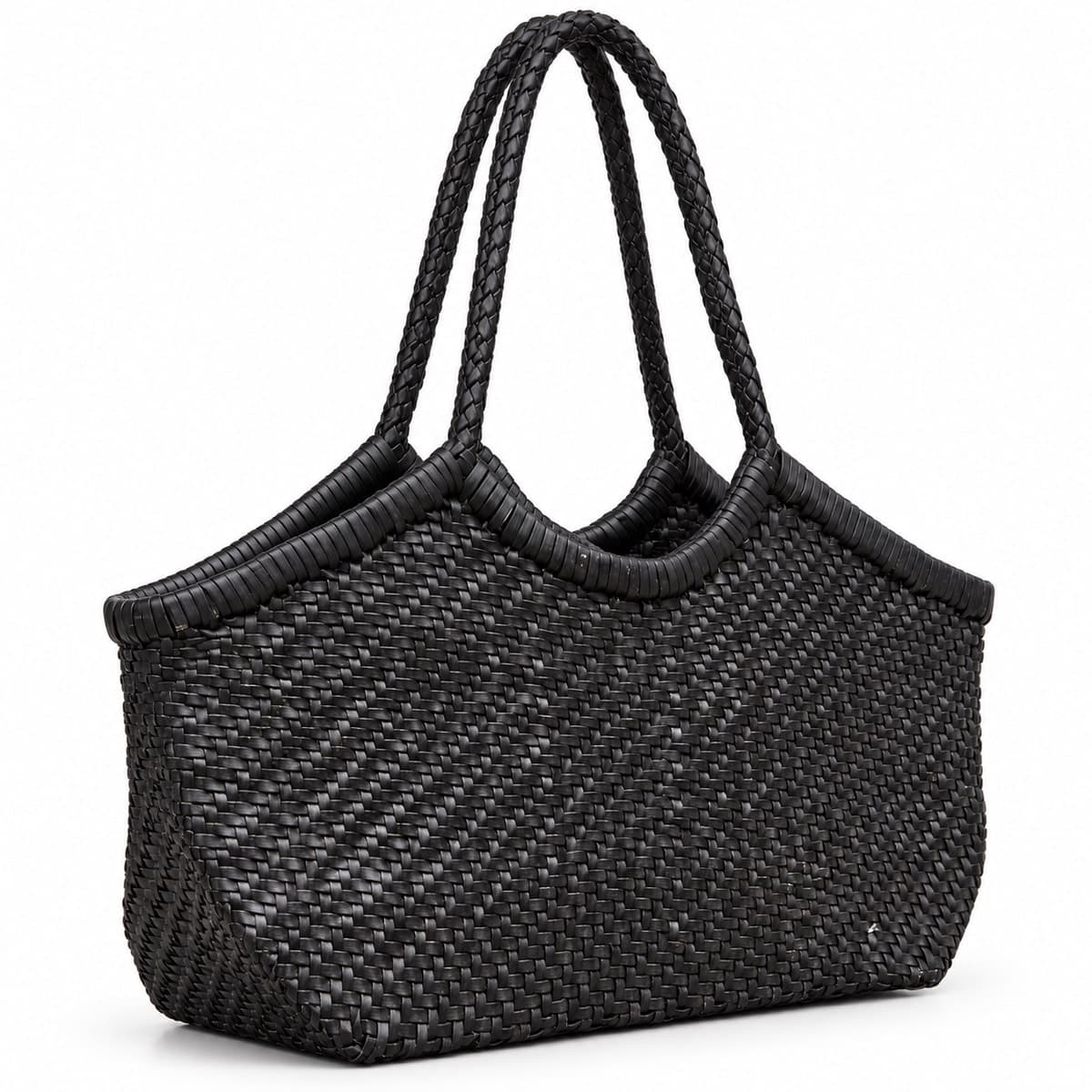 Noir Artisan Handwoven Tote