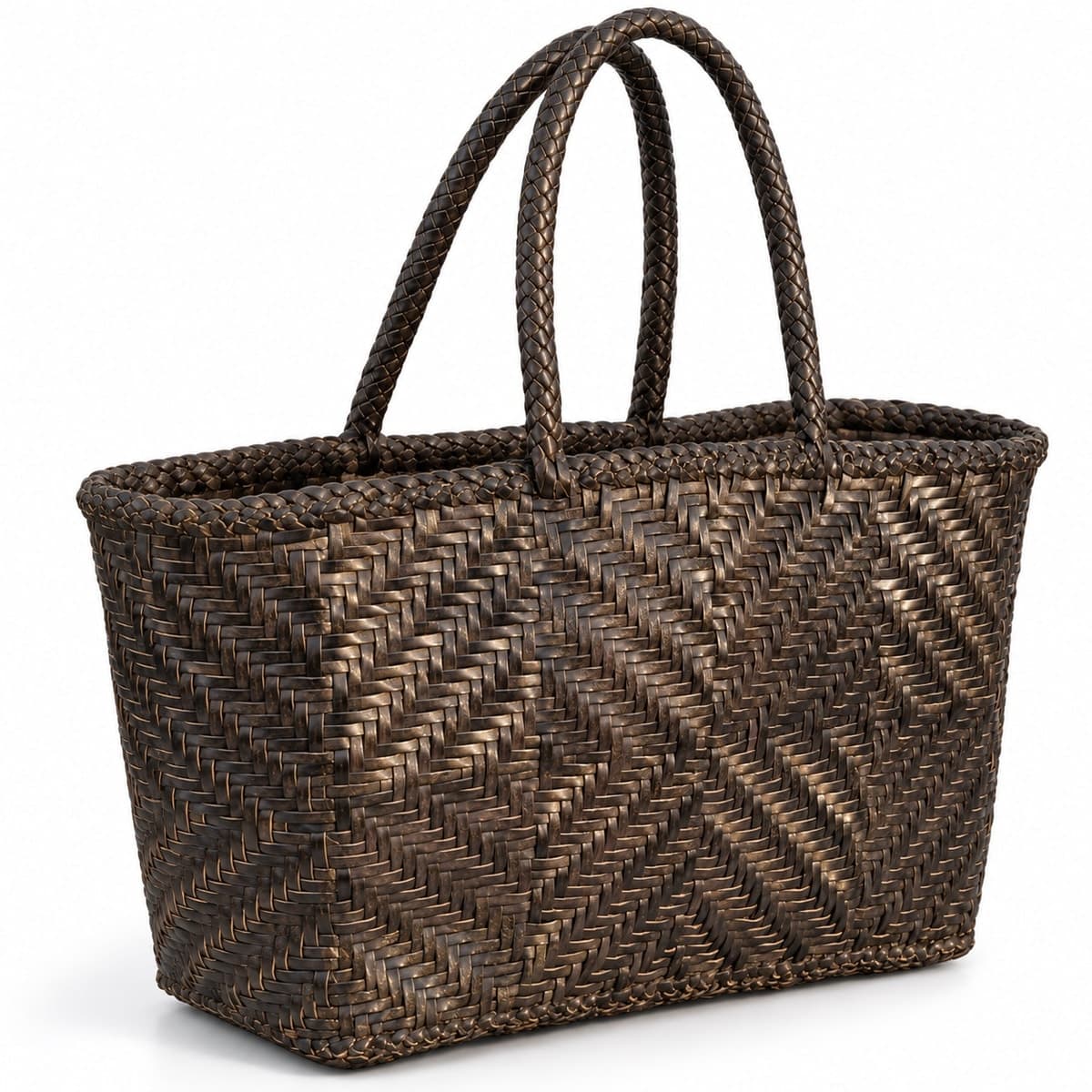 Heritage Herringbone Artisan Tote