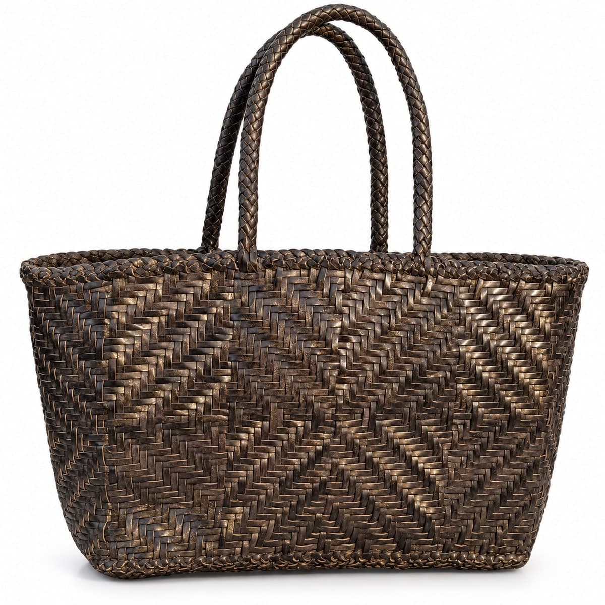 Heritage Herringbone Artisan Tote