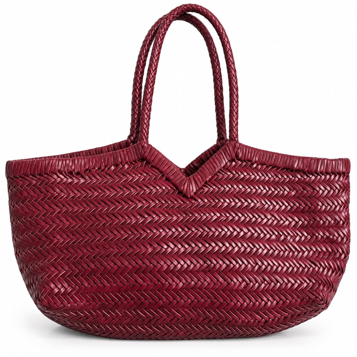 Emerald Herringbone Artisan Tote - Copy