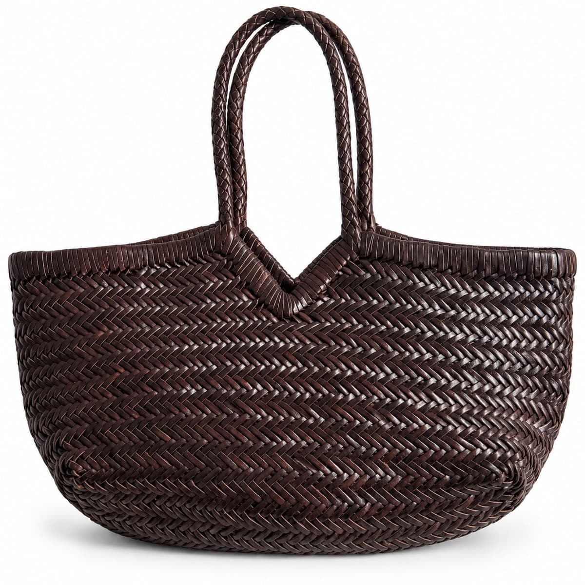 Emerald Herringbone Artisan Tote - Copy